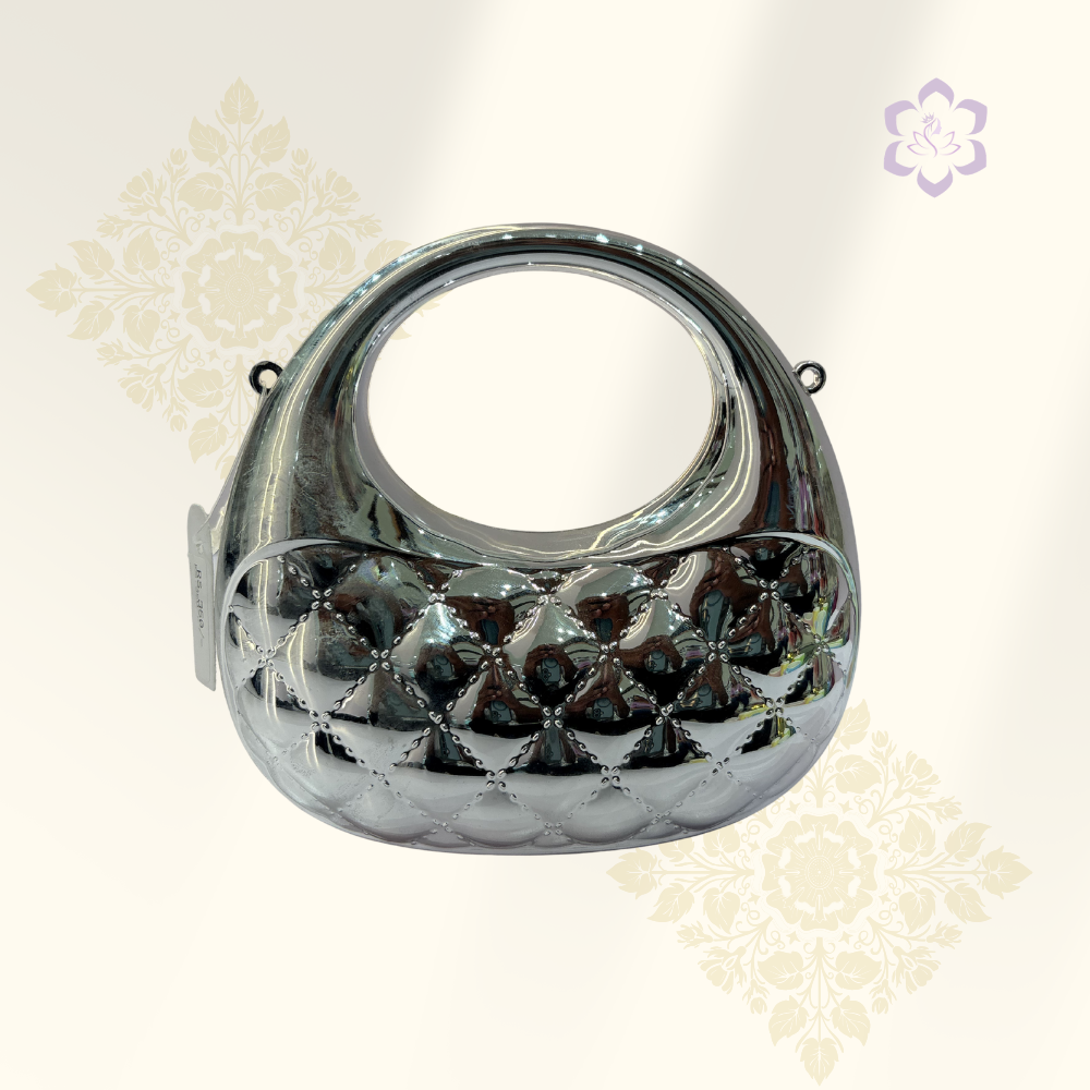 Silver Luxe Handbag