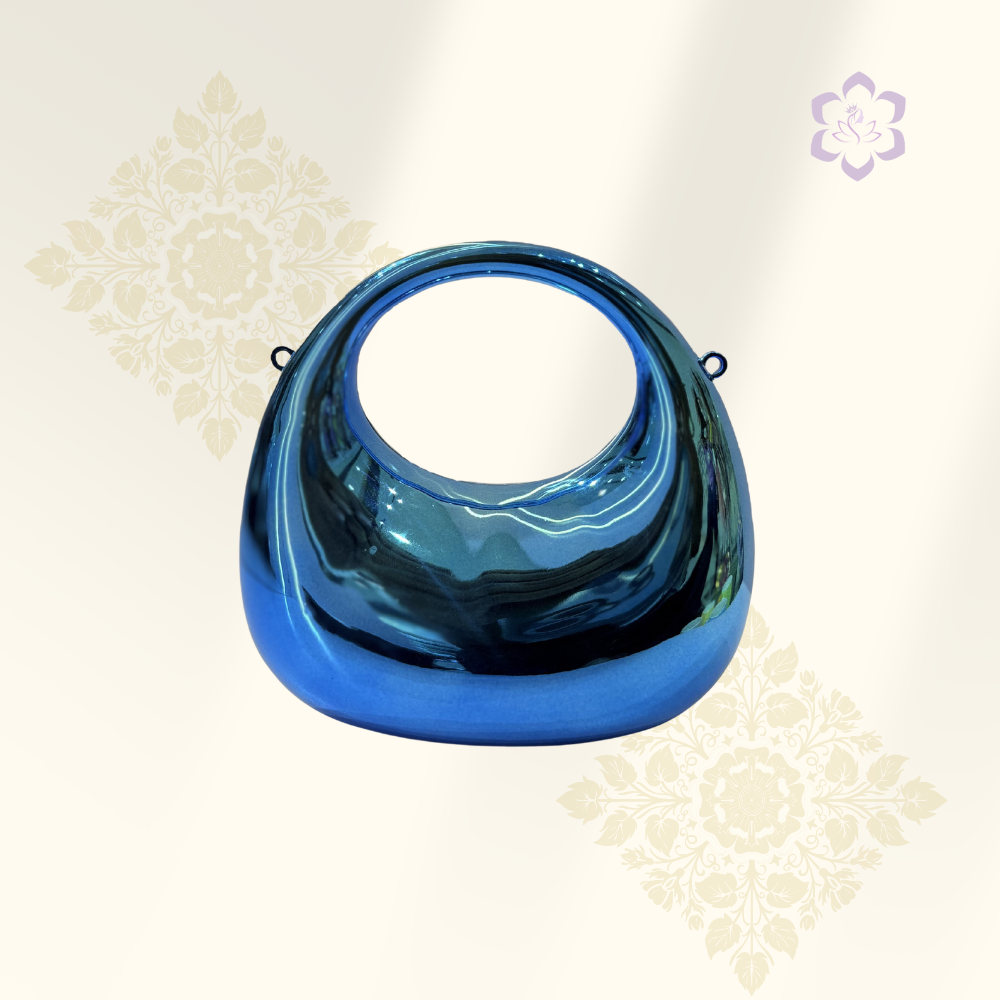 Metallic Blue Mini Handbag