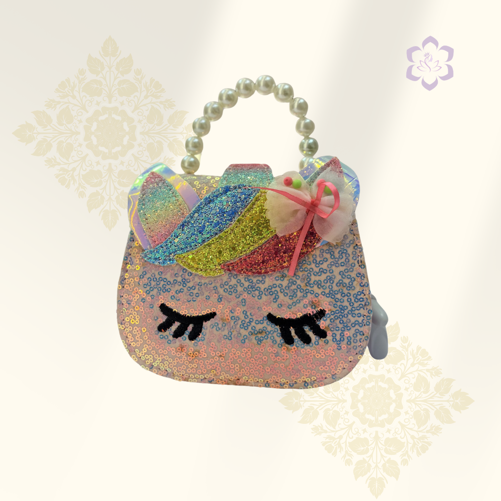 Rainbow Unicorn Glitter Handbag