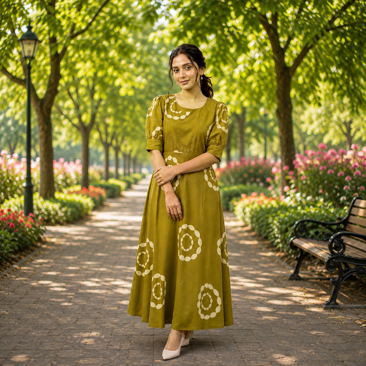 Olive Green Maxi Dress