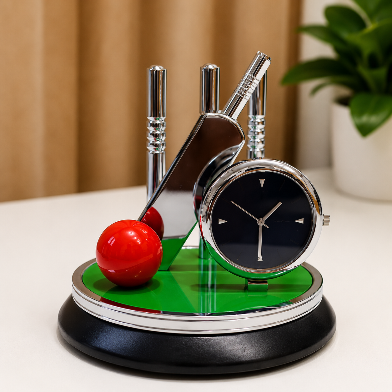 Desk Clock Cricket Theme
