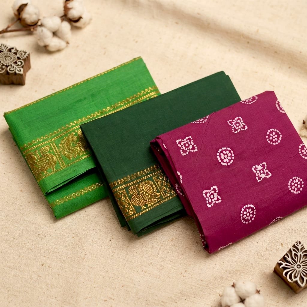 Bandhani print saree