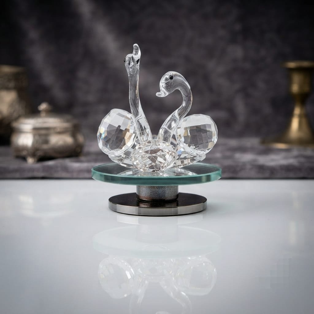 Crystal double swan