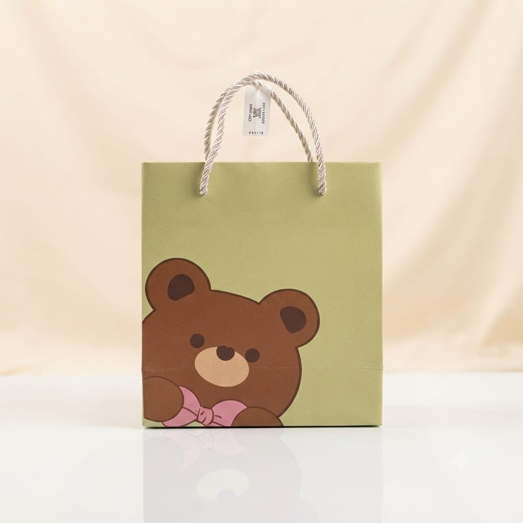 Cute, minimalist paper gift bag
