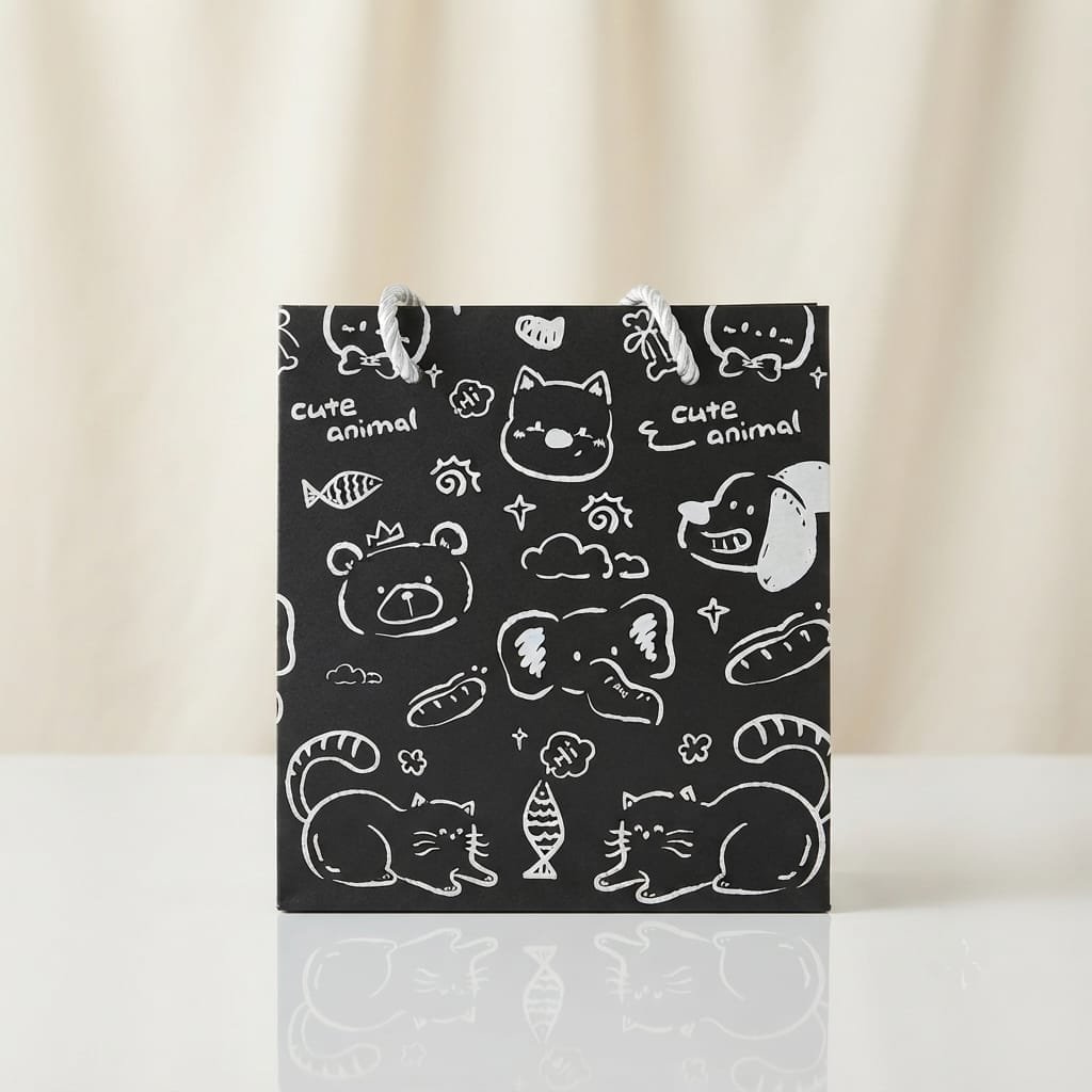 Kawaii-style paper gift bag