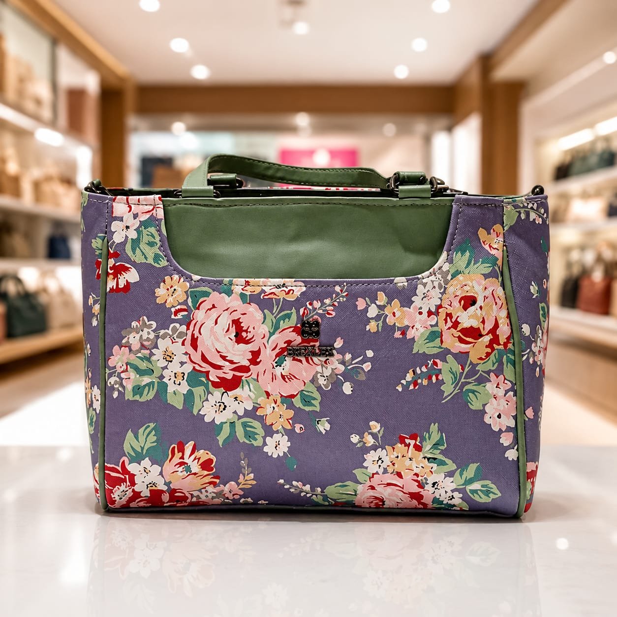 Vibrant floral handbag