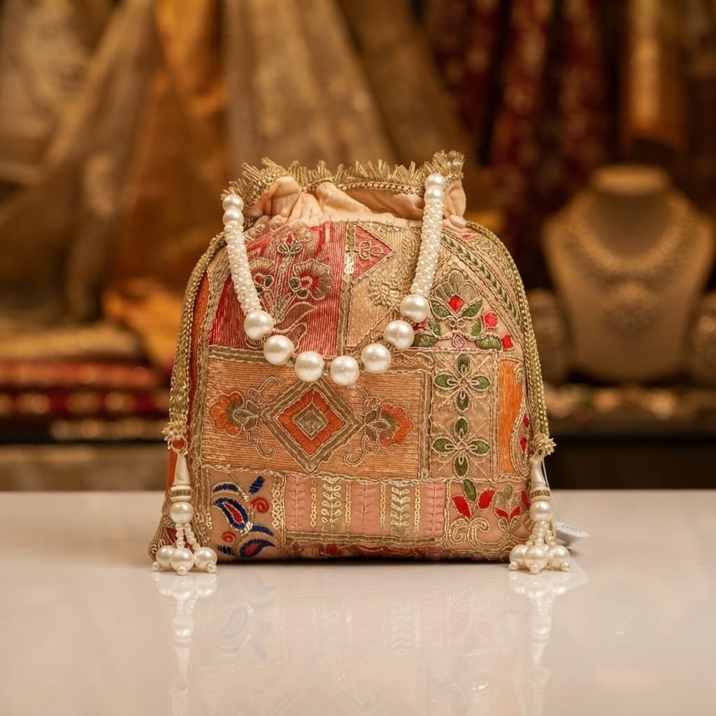 Traditional Indian potli bag