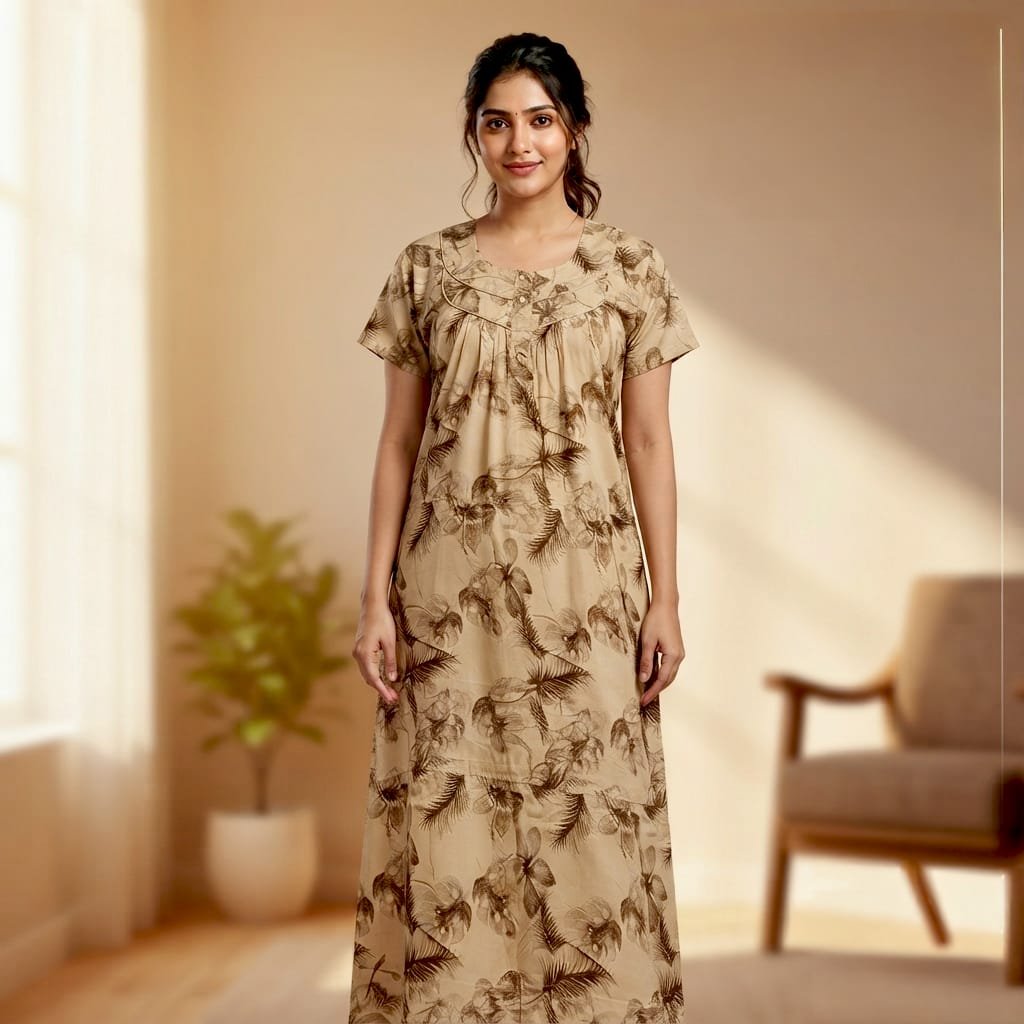 Premium full-length maxi nightgown (nighty)