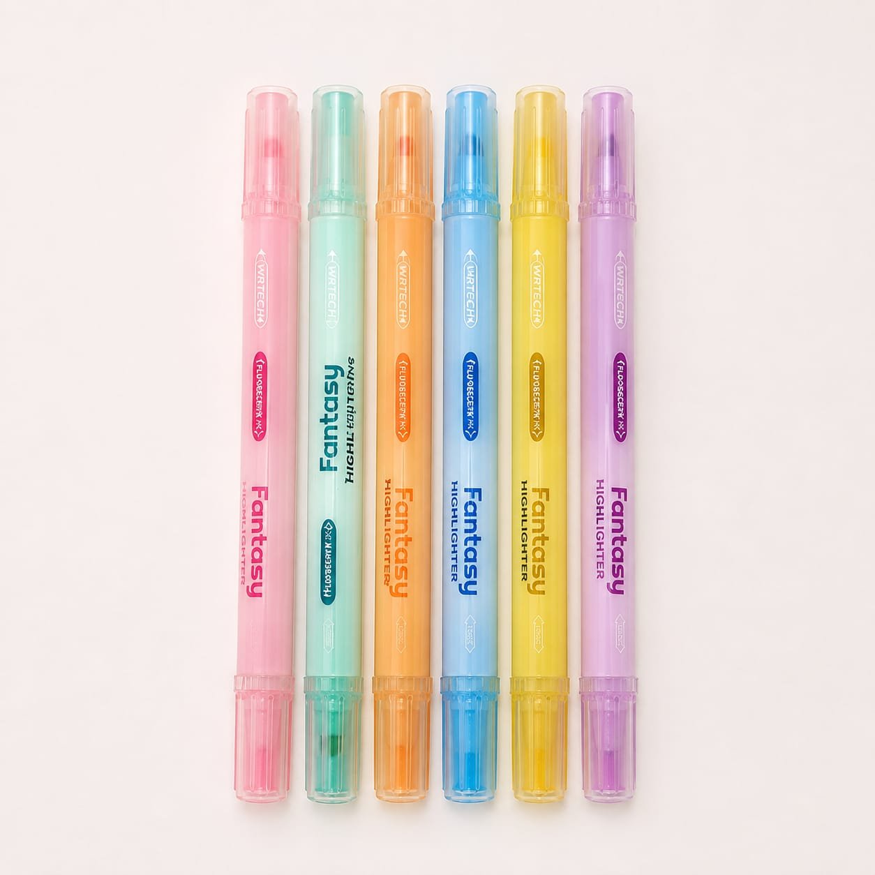 Double-Head Erasable Marker Pens, Non-Toxic Ink Colorful Highlighter Pens for Multipurpose Uses, Stationery Items for Kids and Adults