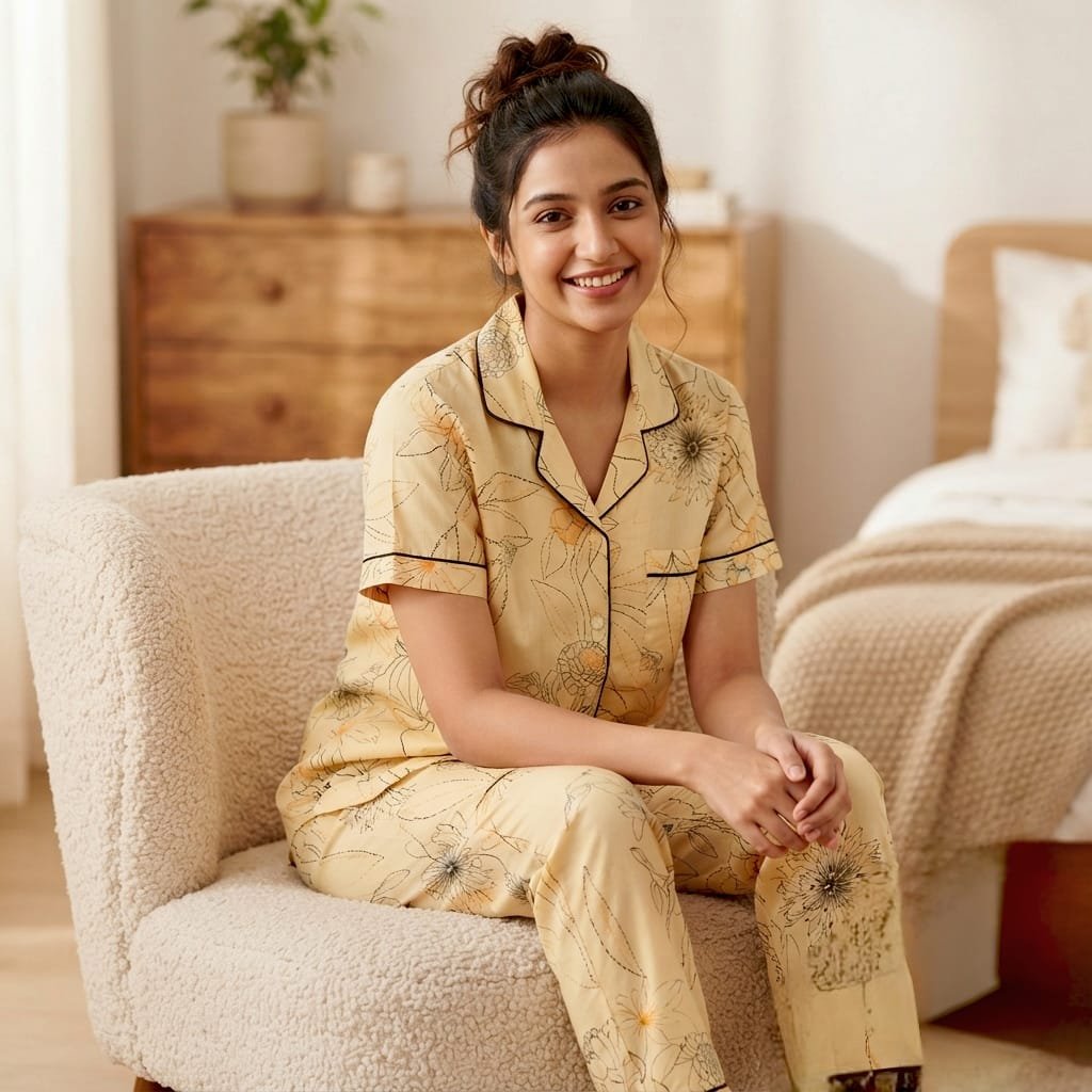 women's two-piece matching pajama set