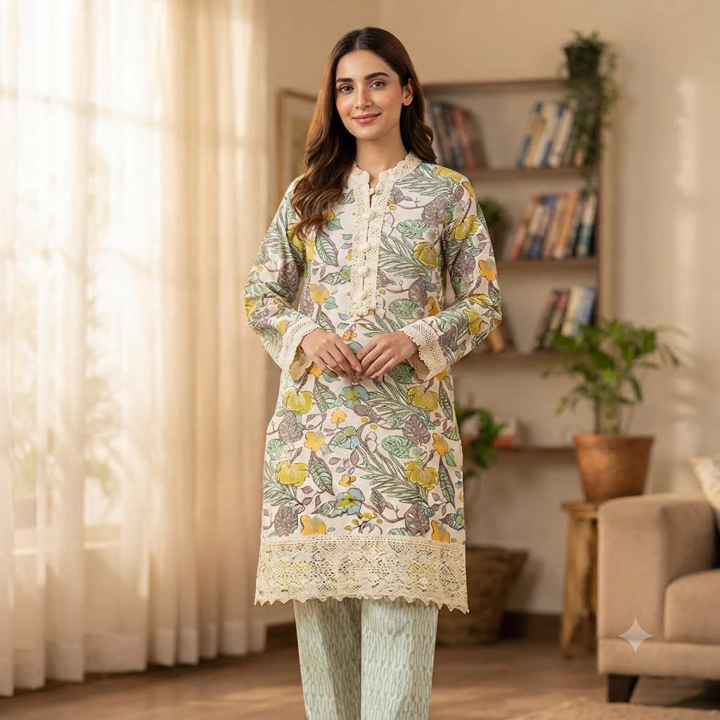 Pakistani-style straight kurta