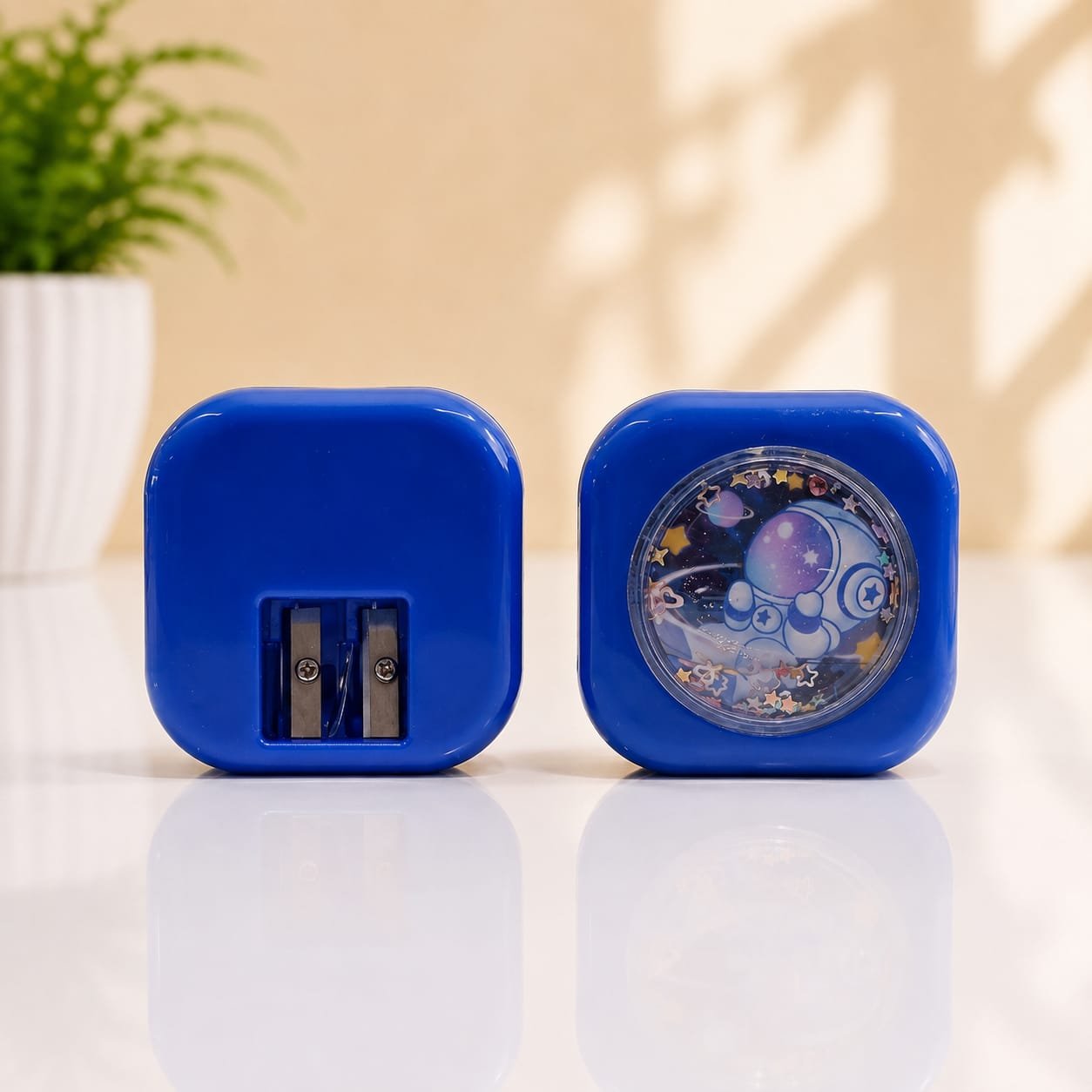 Water glitter space sharpener