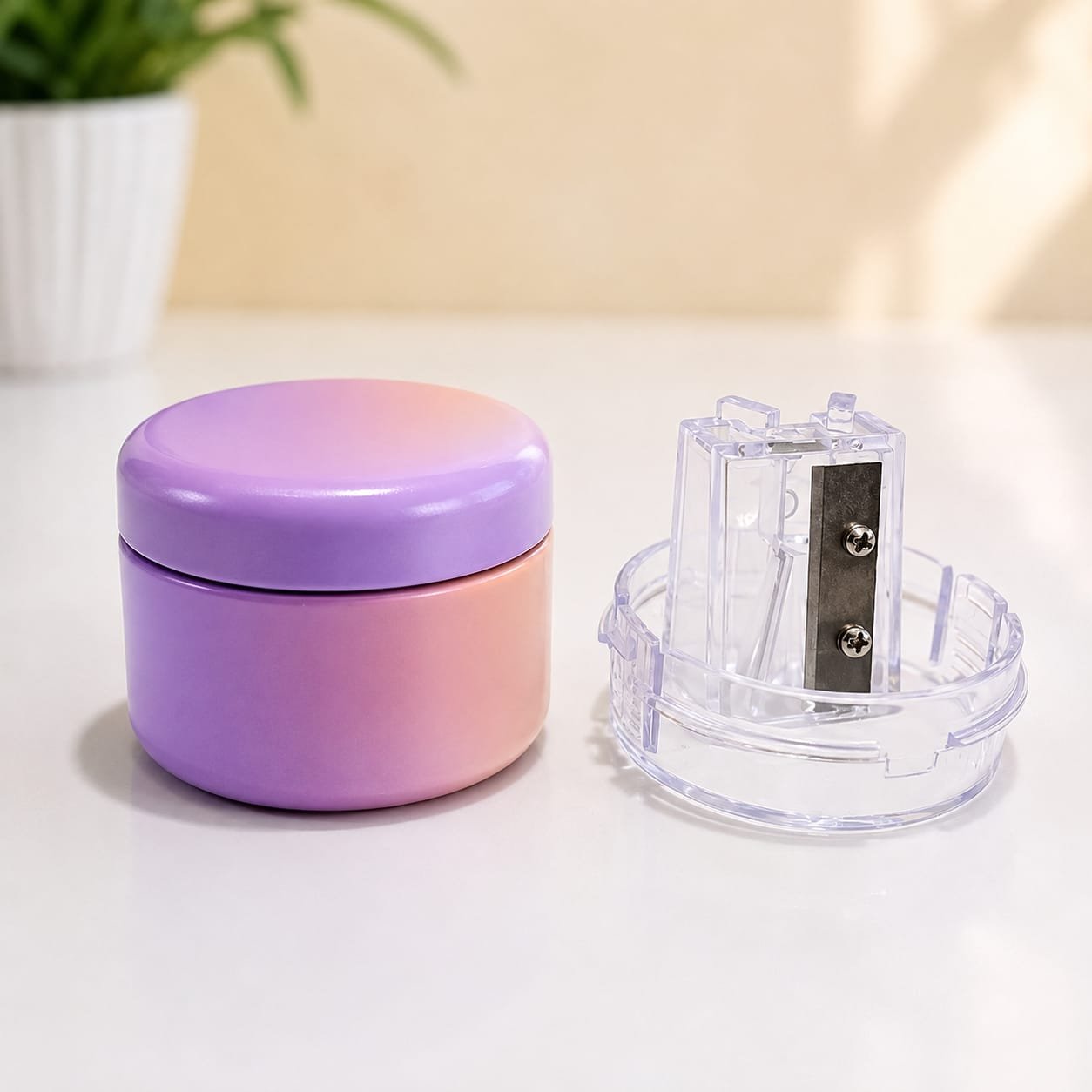 Multicolor FULLKART Cute Small Box Shape Sharpener