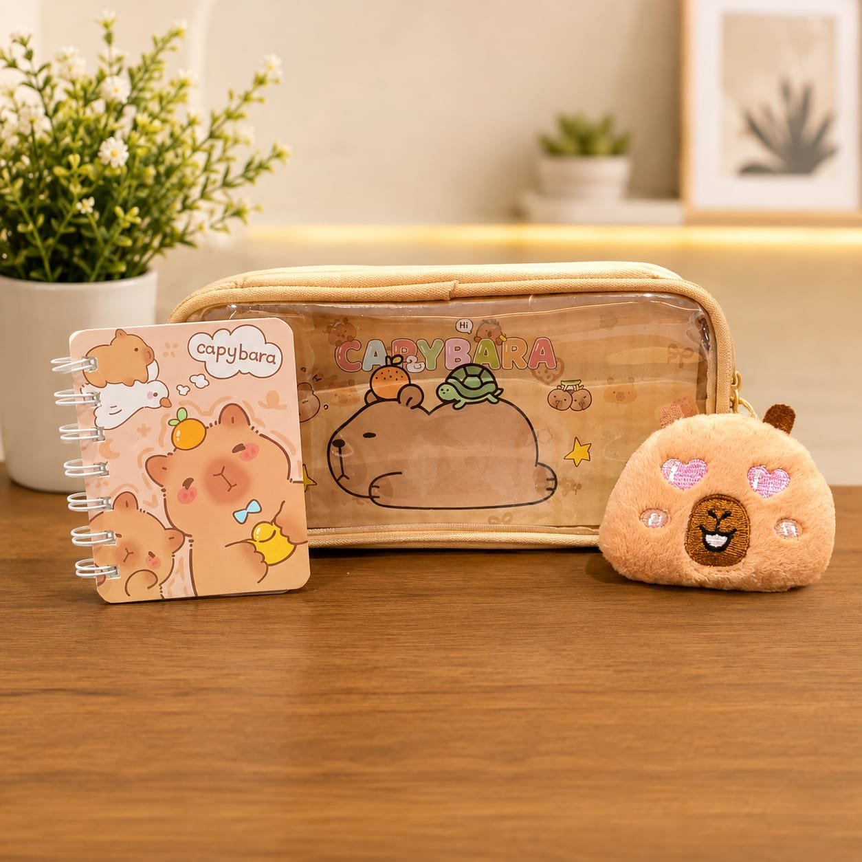 Kawaii capybara pencil pouch