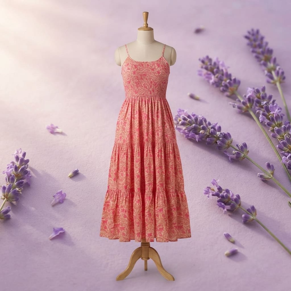 InWeave Women Floral Print Maxi Midi Dress